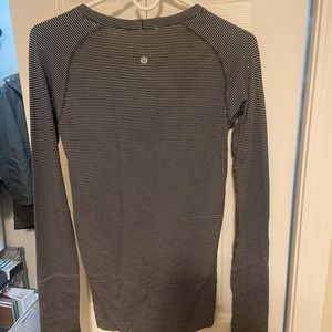 Striped lululemon swiftly tech long sleeve